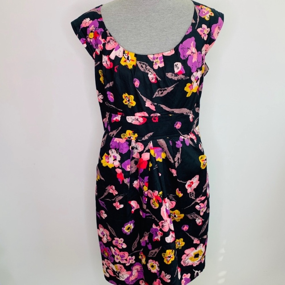 Max & Cleo Black Floral Dress Size 8